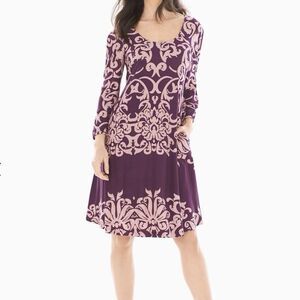 Soma Scoop Neck Cold Shoulder Long Sleeve Dress Size XS